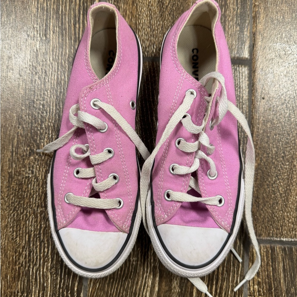 Converse Pink and White Sneakers
